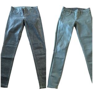 BleuLab 2 in 1 Jeans Double Sided 
Snake Print Skinny Jeans detour Legging sz28